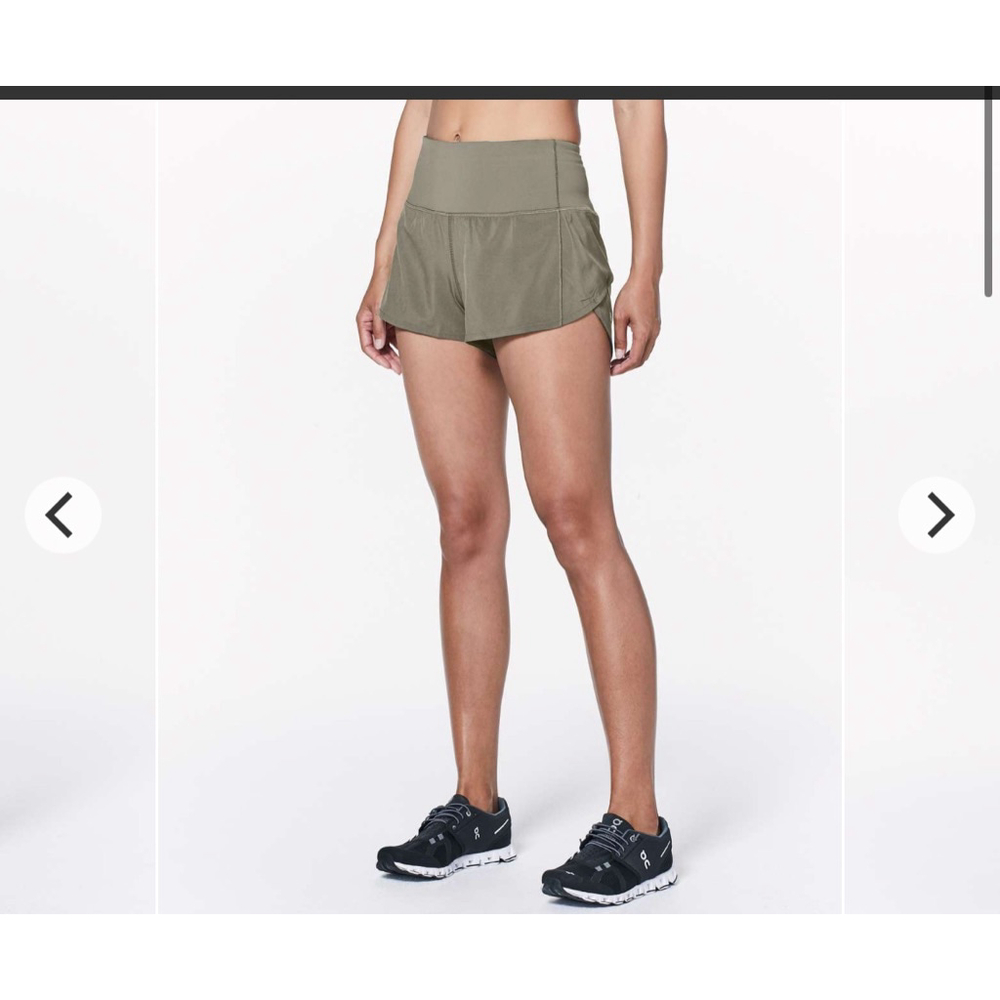 lululemon athletica Olive Green Athletic Shorts